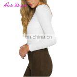 High Quality Long Sleeves Knitting v Neck White Women Jumpsuits and Rompers thumbnail-2