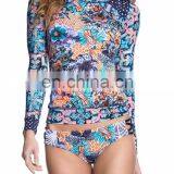 2017 Top Sales Lady Dress Women Rashguard Young Girls Beach Wear Lycra Custom Rash Guard for Running Surfing From Manufacturer thumbnail-1