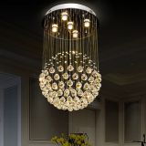 Made in China ball Crystal Chandelier LED Pendant Lamp Used home 6002