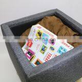 Reatai French Style Black Wood Frame Waiting Room Bench Footstool With Wood Legs thumbnail-6