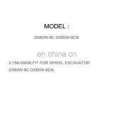 DIESEL ENGINE PARTS PROTECTOR FUEL PIPE 2.158-00006 FIT FOR WHEEL EXCAVATOR DX60W-9C DX60W-9CN thumbnail-1