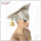 Fashion Design Silver Sequins Graduation Hats thumbnail-3