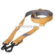 New design soft durable easy wash Dog leash drawing 100% cotton fabric dog leash for two dogs