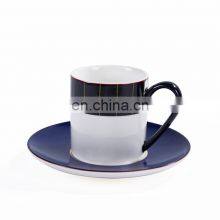 Nordic Modern Simple Deep Blue Ceramic Coffee Mug Tea Cup Dinner Plate Ceramic For Porcelain Top Table Ware thumbnail-4
