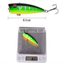 5 Colors 6.5cm, 8g Plastic Bait Fishing Gear Wholesale Topwater Fishing Popper thumbnail-4