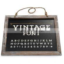 Vintage Framed Hanging Kitchen Chalkboard 3.8*9.5 Inch Decorative Chalk Board for Rustic Wedding Signs thumbnail-2