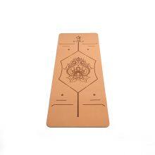 Thick Pu Rubber Yoga Mat With Alignment Line For Women thumbnail-3