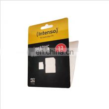 OEM Supplier Clamshell PET PP Custom Printing Plastic Slide Blister Insert Paperboard SD Card slide Blister Card Packaging