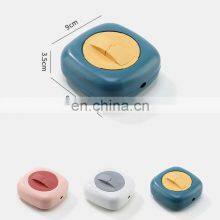 Data Cable Storage Box Multifunctional Rotatable Wire Organizer Travel Portable Round Headphone Protective Storage Case HomeTool thumbnail-5