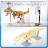 Mini Qute YZ Archaeology Shark Dinosaur Human Skeleton Diamond Block Plastic Building Block Boys Educational Toy