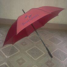 Advertising Umbrella Manufacturer With Straight Rod Automatic Umbrella, Curved Handle, Windproof Framework and High Cost Performance thumbnail-5