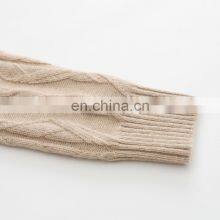 Custom 7GG Winter Thick Turtleneck Pullover 100% Cashmere Women's Sweater Solid Pattern Knitted Casual Style With Front Logo thumbnail-5