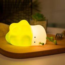 High Quality Beside Phone Screen Holder Soft Touch Vegetable Lamps Lying Cabbage Silicon Night Light Dimmable Night Light thumbnail-1