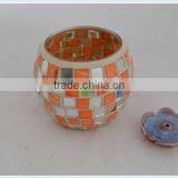 China Crystal Glassware Fabric Buyers Christmas Candle Hot Sale Glass Mosaic Candle Holder