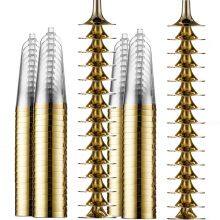 Bulk Shatterproof Plastic Champagne Flutes - 9oz Stemless Design, Event Planner Tableware Flutes thumbnail-4