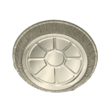 Longstar Disposable Round Aluminum Foil Tray With Reinforced Rim for Baking Roasting Serving and Catering thumbnail-2