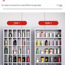 Heavy Duty Stainless Steel Water Bottle Organizer With Lockable Doors - Industrial Grade Storage Solution thumbnail-5