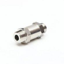 Stainless Steel Double External Thread Check Valve 304 External Thread One-way Valve 2-way 4-way Anti-backflow Valve NPT Pressure-resistant Soft Seal thumbnail-4