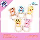 EN71/ATSM Stuffed Custom Cute Cheap Bite Rope Plush Pet Toy thumbnail-1