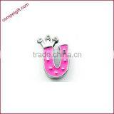 Produce Offer Creative Colored Crown Slider Zinc Alloy Letters Charms thumbnail-3