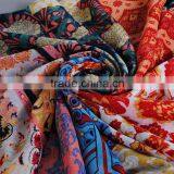 Wholesale New Lady Fashion Patch Printed Cotton Scarf With Tassel thumbnail-6