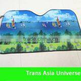 Advertising Custom Wire Collapsible Nylon Dual Jumbo Auto Shade