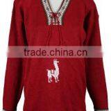 ALPACA WOOL SWEATER WITH LLAMITA DESIGN