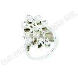 Pure 925 Sterling Silver Wholesale Ring,rainbow Moonstone Oval Gemstone Ring thumbnail-3