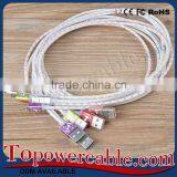 Fluorescent Visible Micro Usb 2.0 Charging Sync Cable 2.0 For Samsung S7 Edge thumbnail-2