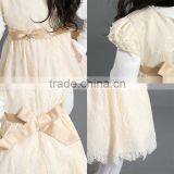 Wholesale Best-selling Short Sleeve Embroidery Lace Clothes Girls Fancy Dress thumbnail-6