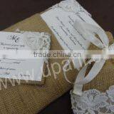 Burlap Lace Invitation thumbnail-2