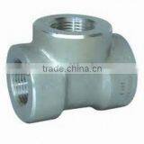 2" Stainless Steel Socket Weld Forged Tee / Coupling thumbnail-1