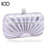 Gold Clutch Bags Sun Style Luxury Metallic Evening Bag Woman Party Clutches Elegant Bridesmaid Handbag Shell Stripe Purse thumbnail-1