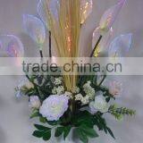 2017 New Garden Decor Lamp Wholesale Price Artificial Big Size Fiber Optic Calla Lily Flower Pot thumbnail-3