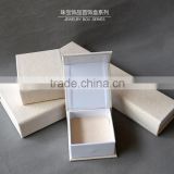 Fashion luxury wholesale velvet jewelry box cardboard packaging
