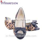 Comfortable Leopard Print Open Toe Women Flat Shoes thumbnail-1