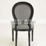 Black Finish Color Solid Beech Wood Hotel Chair /Round Upholstered Side Chair(CH-211-1) thumbnail-4