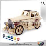 Kids Educational Toys Assembling Jalopy 3D Wooden Puzzle thumbnail-1