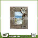 French Style Decoration Frame Antique Color Metal Flower 4x6 Wooden Picture Photo Frame