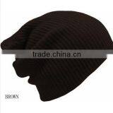 Men's Women's Knit Baggy Beanie Oversize Winter Hat Ski Slouchy Chic Cap Skull thumbnail-3