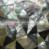 Black Lip Mother of Pearl Yellow Lip Seashell Mosaic Crazy Crackle