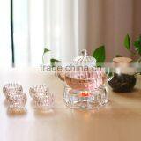 glass tea pot with glass stainer