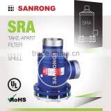Sanrong SRA Filter Drier Shell With UL Approval, DCR Replaceable Core Filter Drier, STAS ADKS Take-Apart Filter Shell