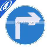 EN12899 Reflective Turn Right Traffic Sign Face