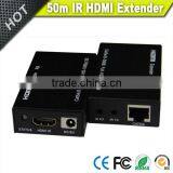 Vision black 50m HDMI extender with IR over Ethernet cat 5e/6