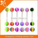 2016 Fashion Acrylic Ball Barbell Tongue Fake Magnetic Piercings Body Jewelry thumbnail-3