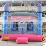 Backyard Inflatable Pink Castle Bounce House