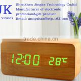 hot sale new Digital Wooden woodn LED alarm Clock & Wooden Digital Table Clocks For Promotion Gift
