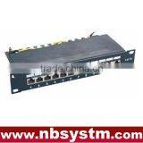 12 Port STP Cat5e Patch Panel 10" 1U,Krone IDC