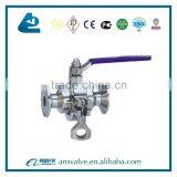 Sanitary Clamp-on No Stranded Ball Valve